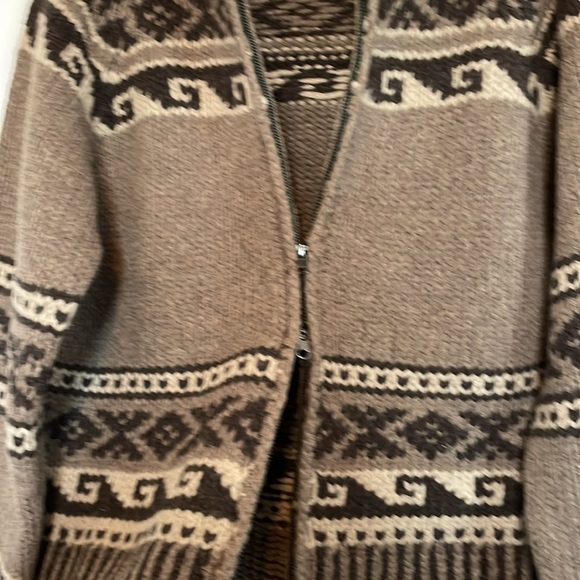 Women’s XL Sundance 100% Lambswool cardigan sweater. Zipper closure top/bottom - Picture 5 of 10